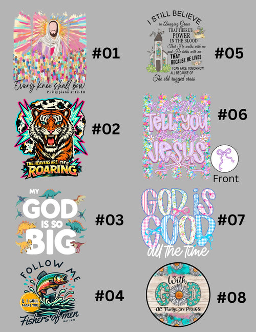 Custom Faith Based Long Sleeve Shirt Adult & Youth