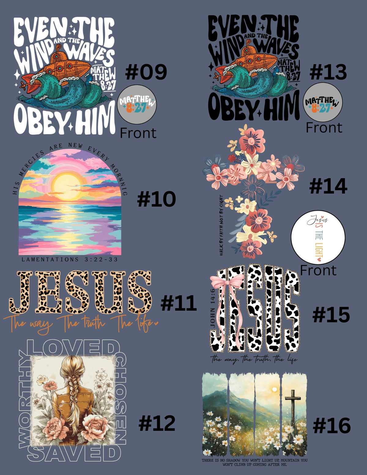 Custom Faith Based Short Sleeve Shirt Adult & Youth