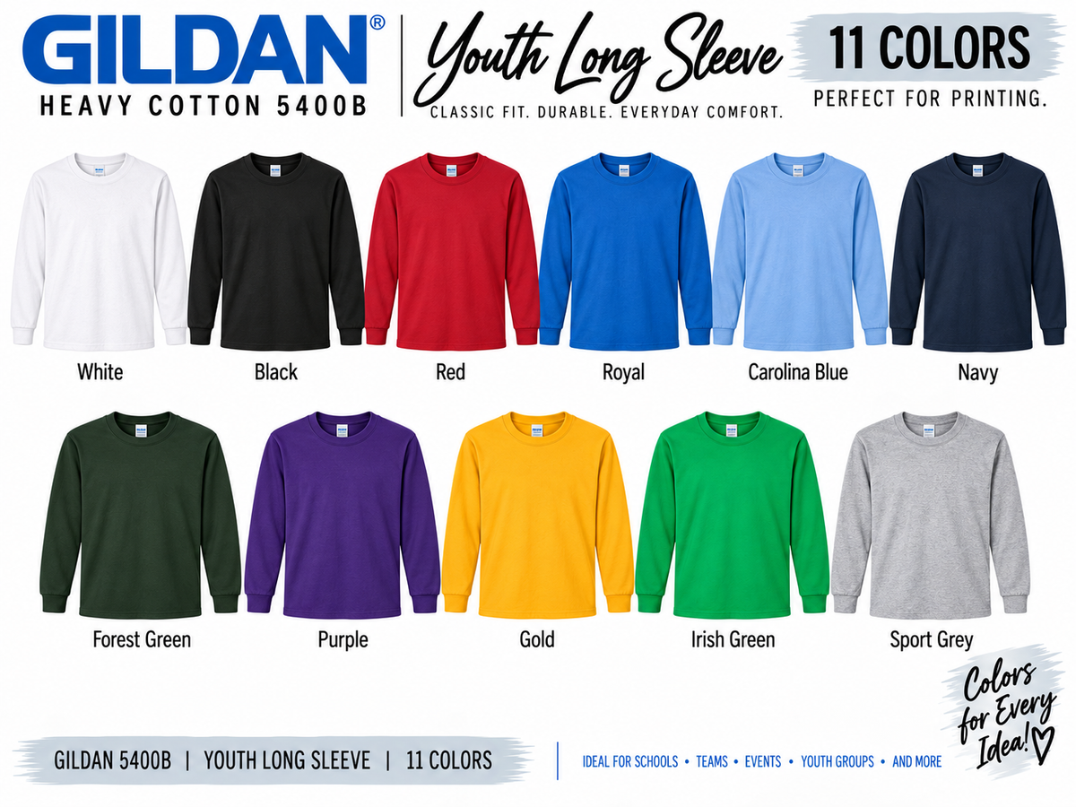 Custom Faith Based Long Sleeve Shirt Adult & Youth