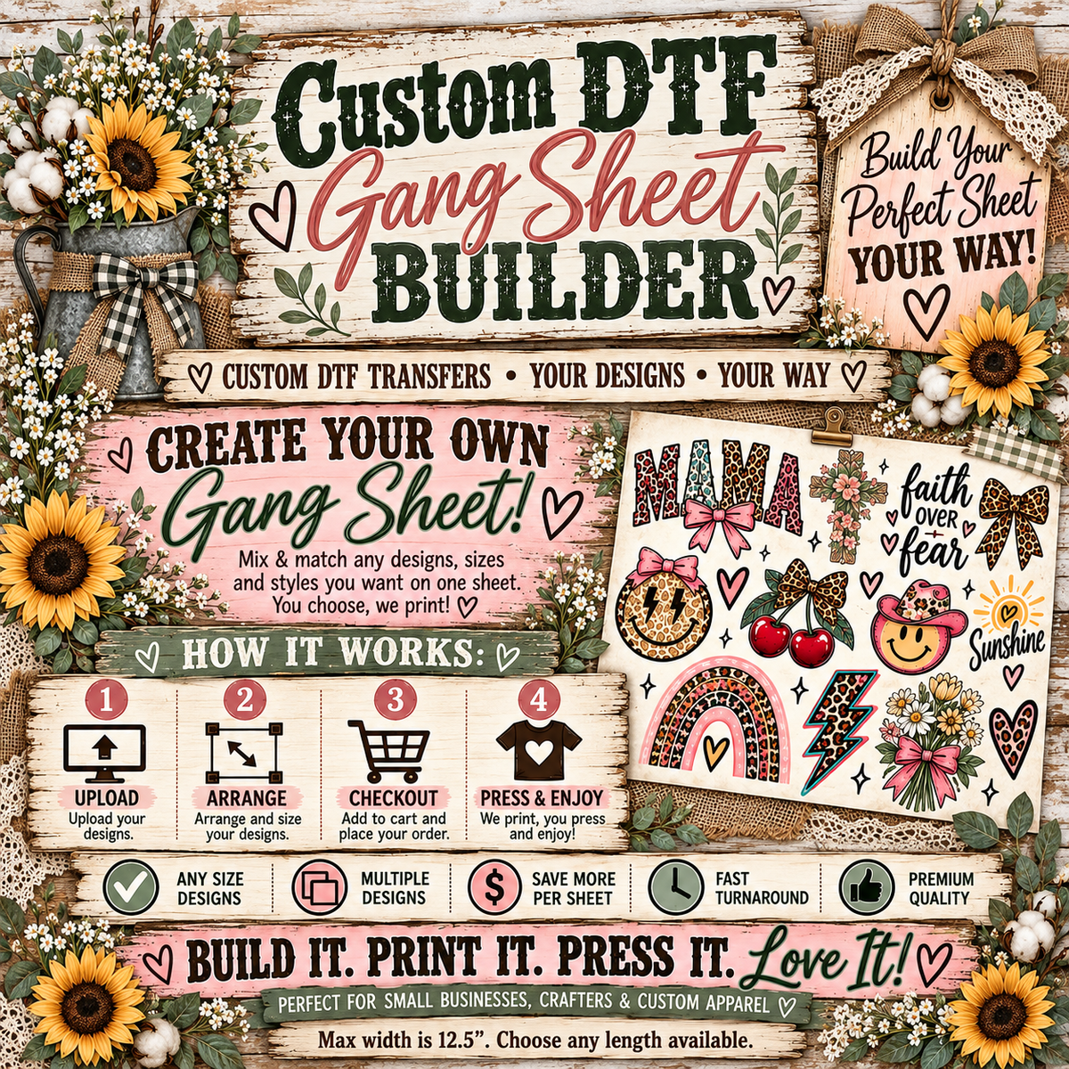 Custom DTF Gang Sheet