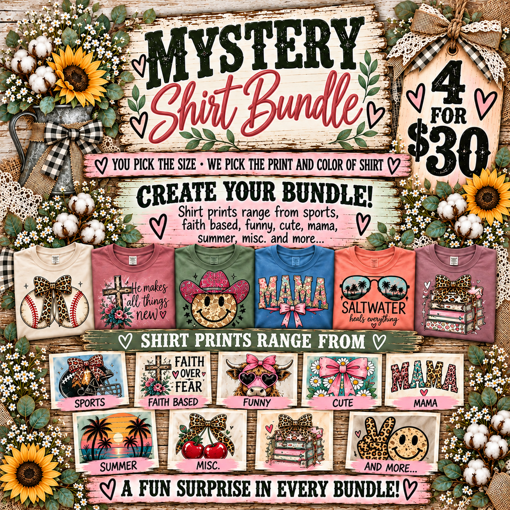 4 Tee Mystery Bundle Adult & Youth