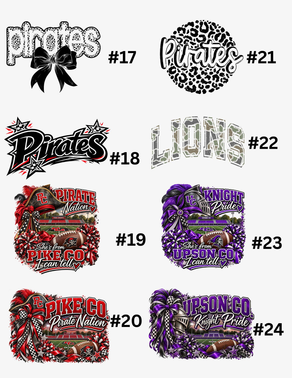 Custom School Spirit Short Sleeve Shirt Adult & Youth