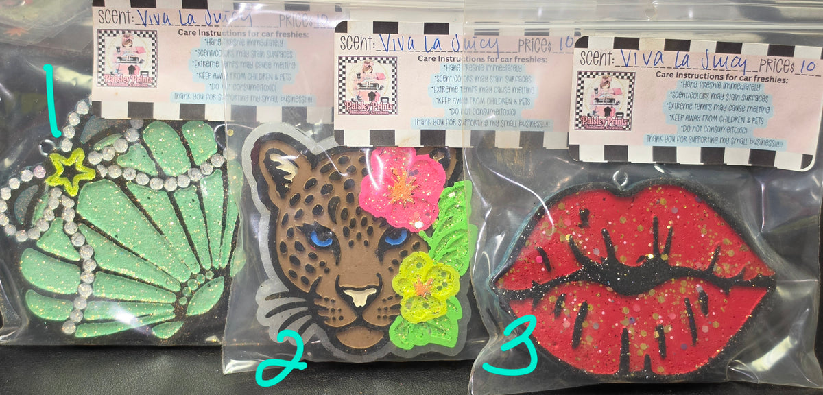 Car Freshies by Paisley's Handmade Creations