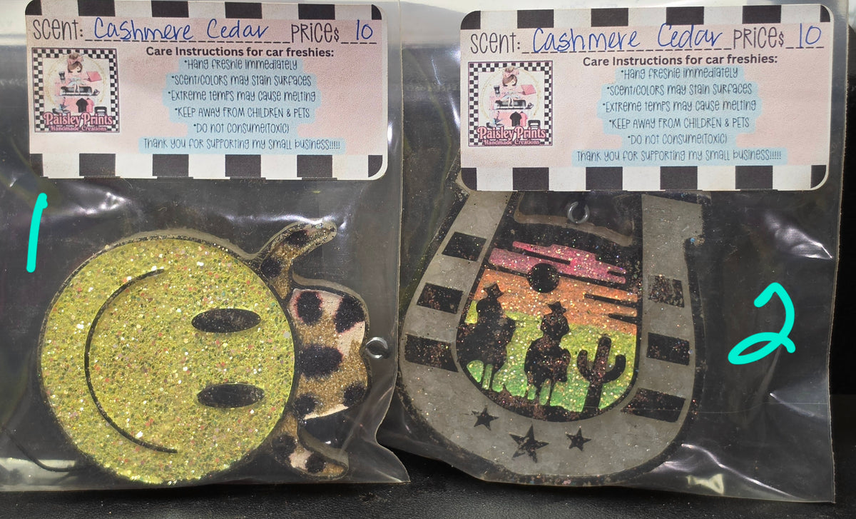 Car Freshies by Paisley's Handmade Creations