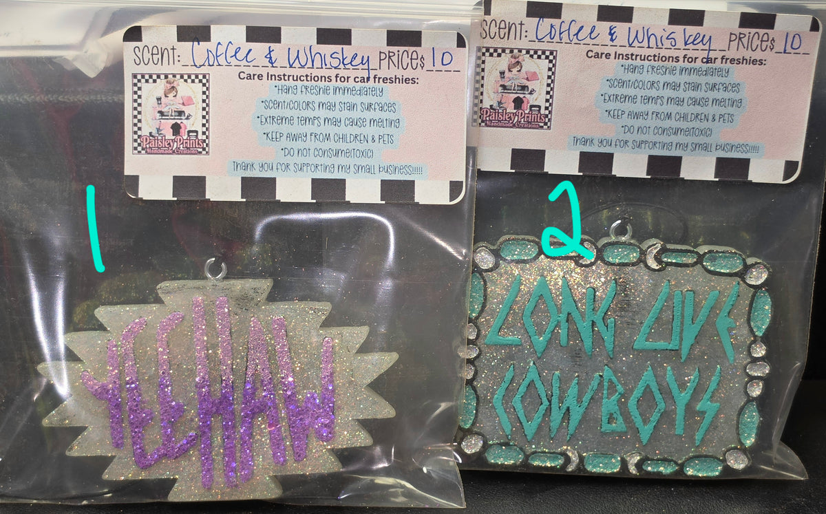 Car Freshies by Paisley's Handmade Creations