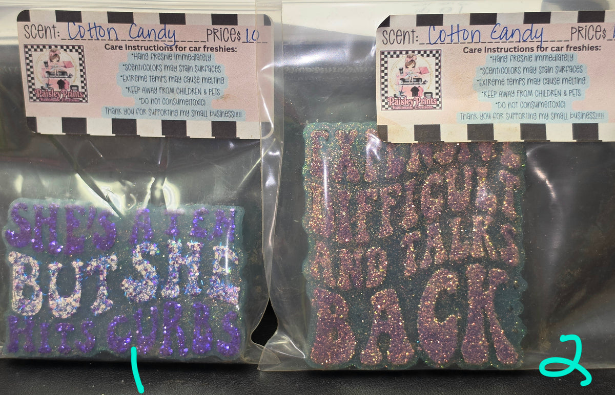 Car Freshies by Paisley's Handmade Creations