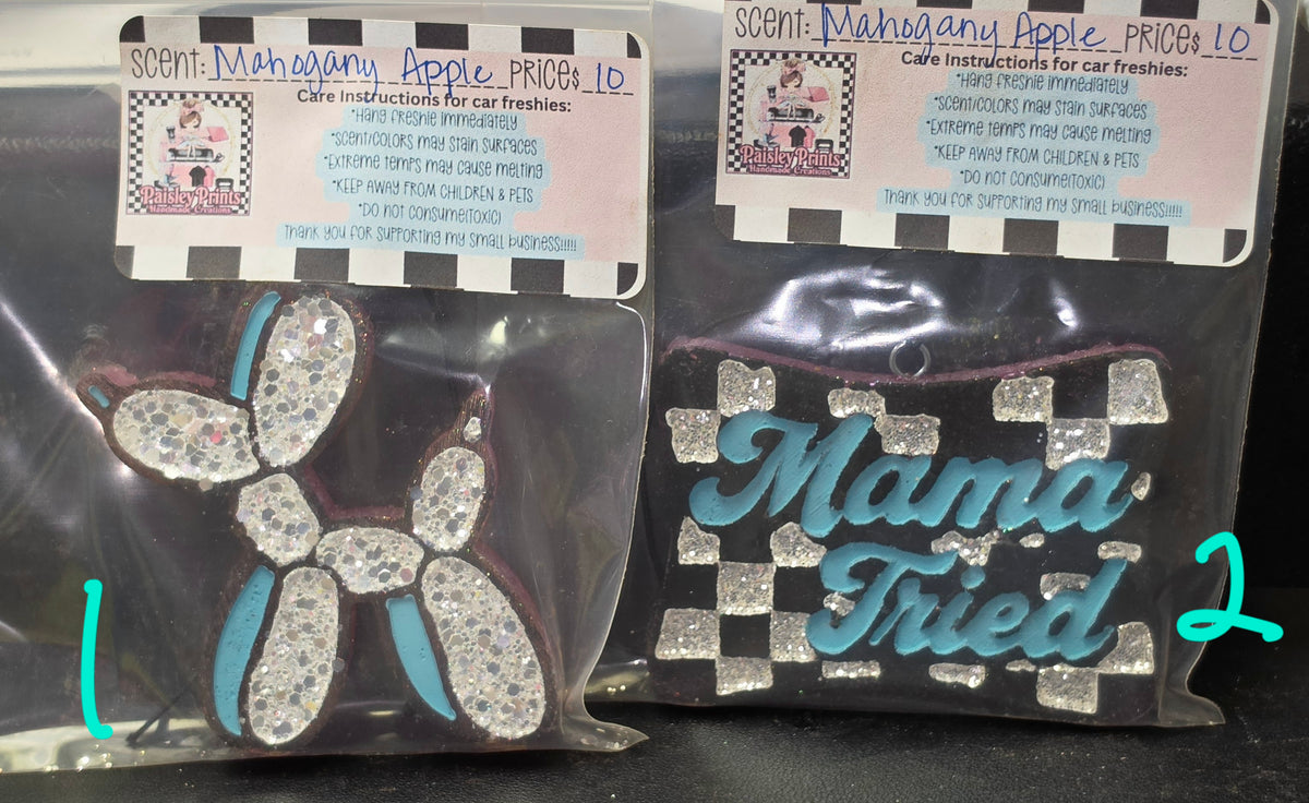 Car Freshies by Paisley's Handmade Creations
