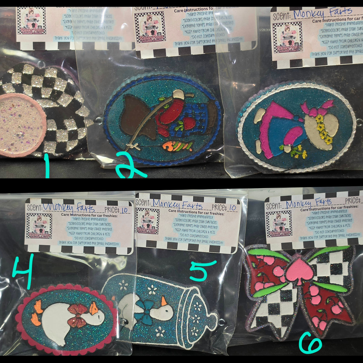 Car Freshies by Paisley's Handmade Creations